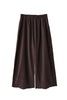 Brown wide-leg pants on a white background