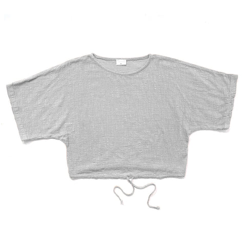Ayana Top in Oyster on white background