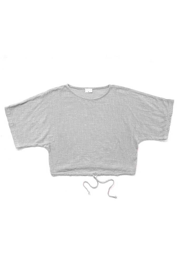 Ayana Top in Oyster on white background