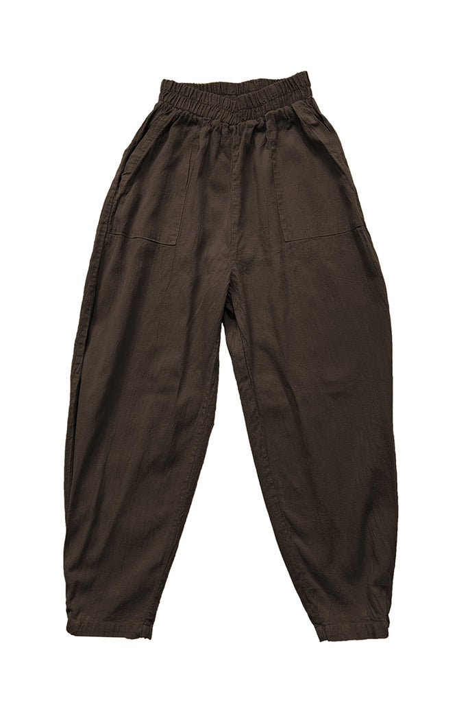 Cadence Pant in Chocolate on white background