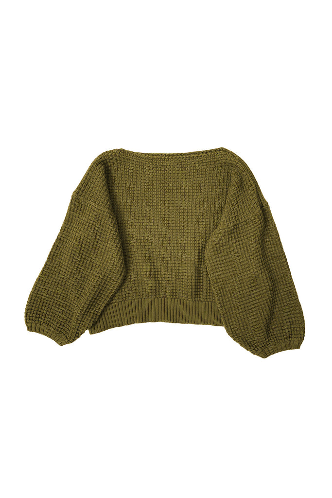 Clove Sweater in Fennel on white background