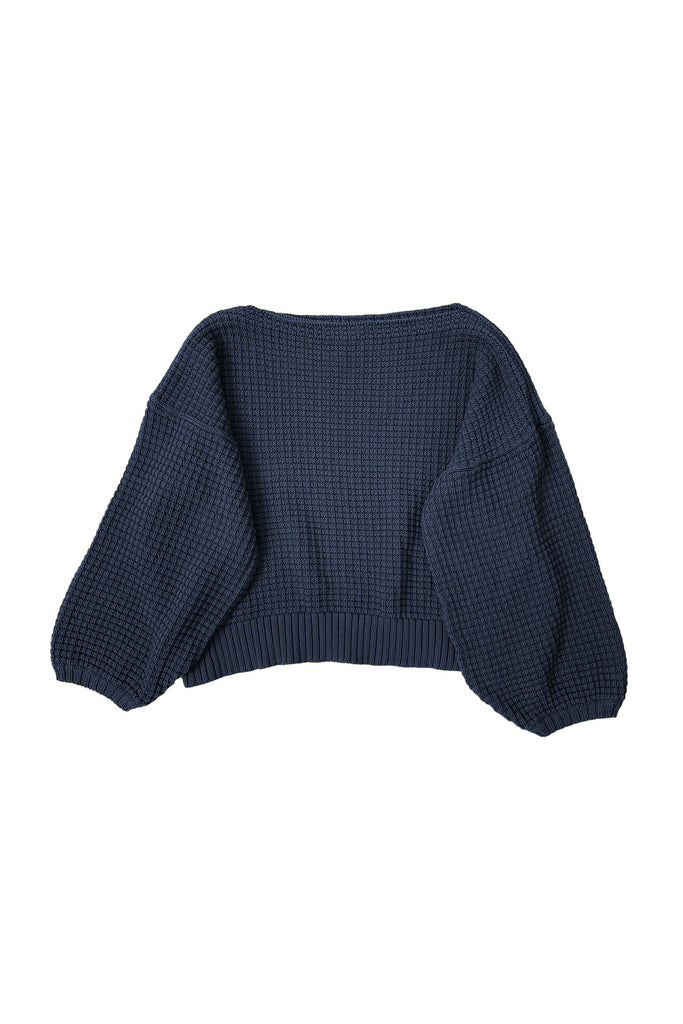 Clove Sweater in Peacoat on white background