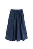Fawn Poplin Skirt in Indigo on white background