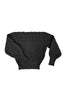 Ivy Sweater in Black on white background