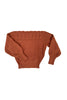 Ivy Sweater in Terracotta on white background