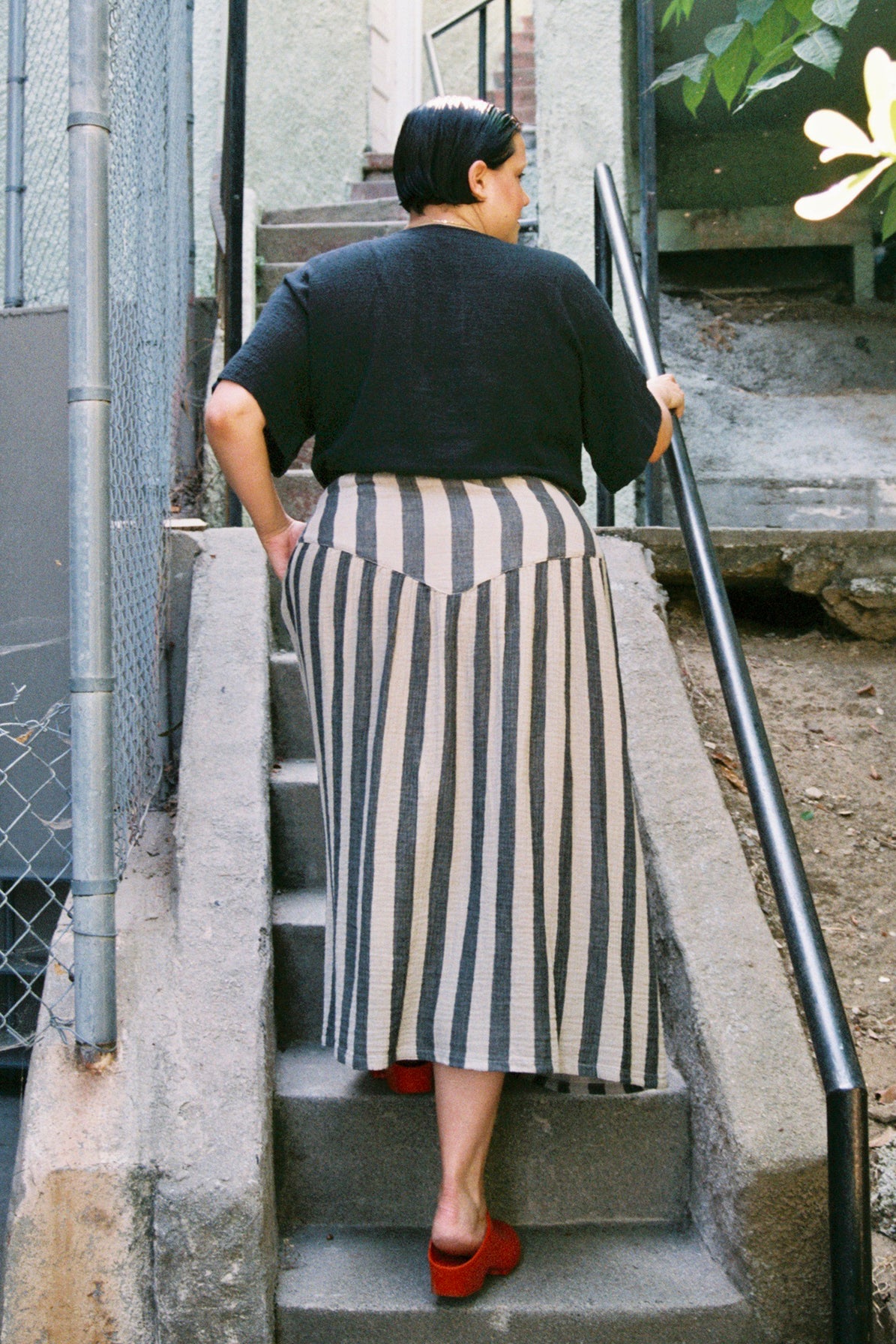 Jessie Skirt Citrus/Dodger Blue