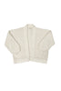 Jonah Boucle Cardigan in Cream on white background