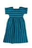 Perry Stripe Dress in Ocean on white background