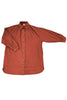 Long Poet Blouse in Brick on white background