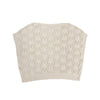 Rosey Sweater in Biscuit on white background