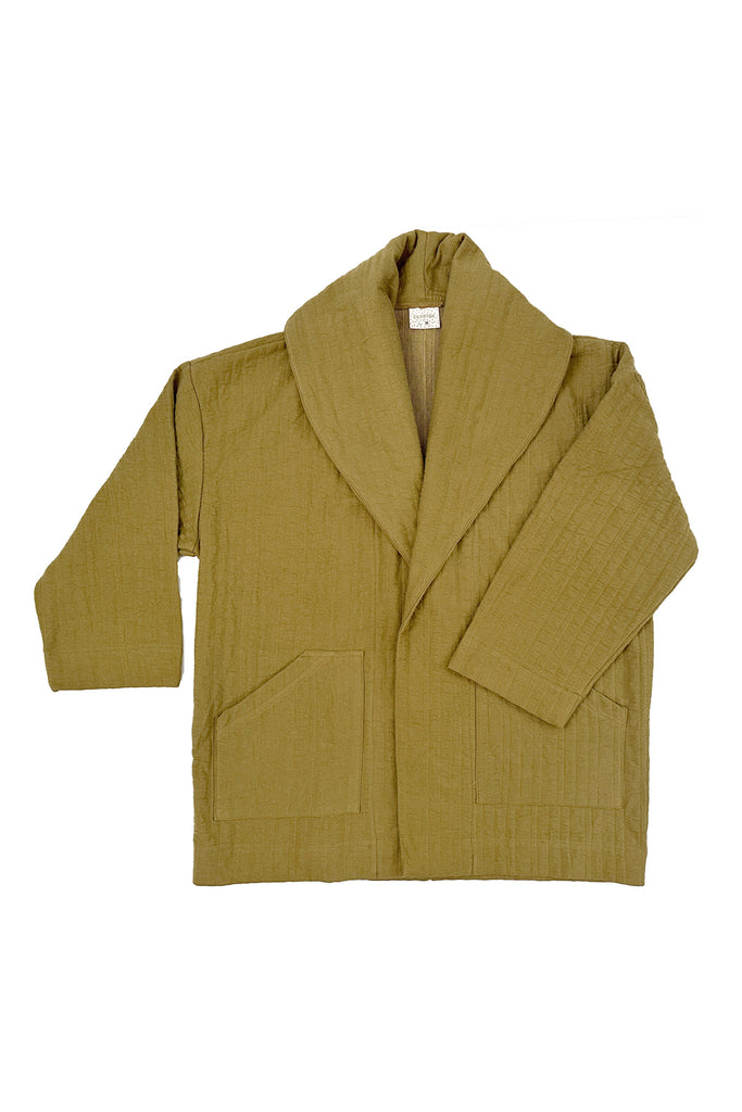 Sadie Coat in Fennel on white background