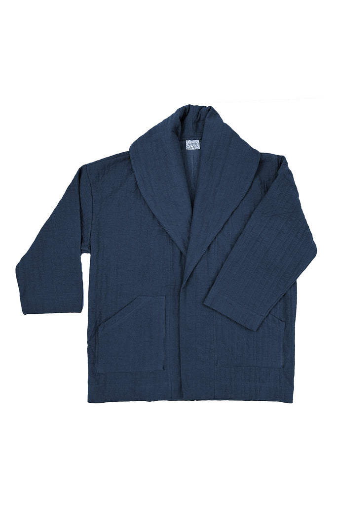 Sadie Coat in Peacoat on white background