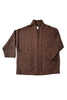 Sloane Coat in Cedar/Black on white background