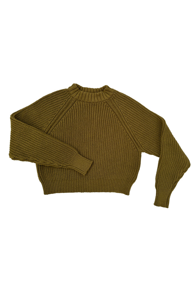 Sonnie Sweater in Fennel on white background