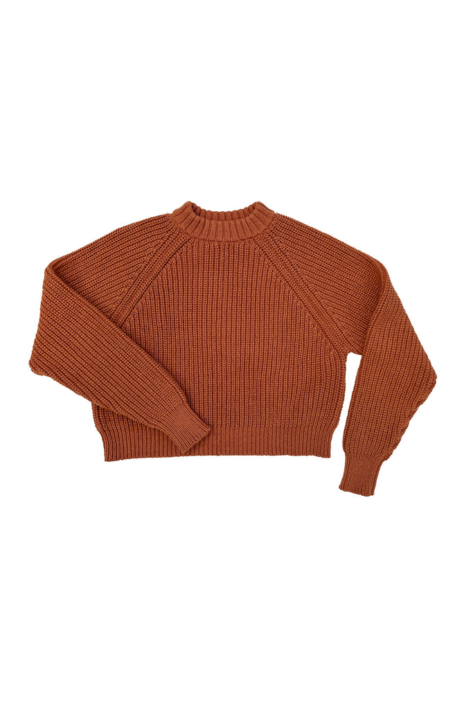 Sonnie Sweater in Terracotta on white background