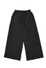 Quilted Wide Leg Pant in Black on white background