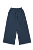 Quilted Wide Leg Pant in Indigo on white background