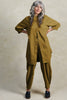 Cadence Pant in Fennel paired with Workshirt in Fennel on model standing in front of white background